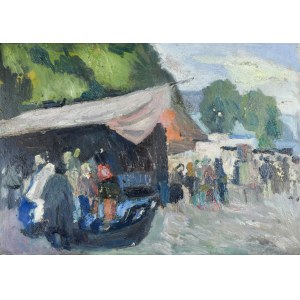 Stanisław KAMOCKI (1875-1944), Jahrmarkt in Krościenko, 1932