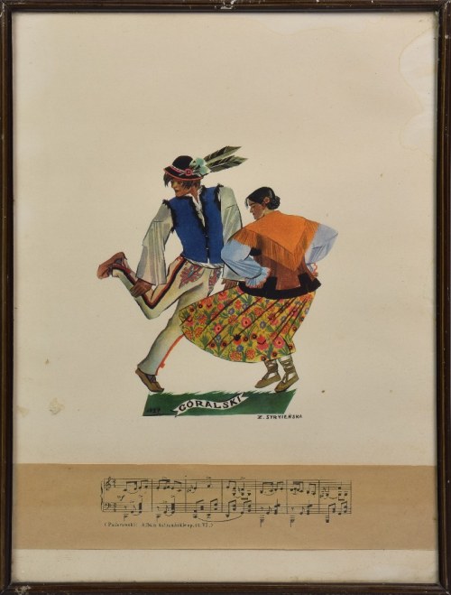 Zofia STRYJEŃSKA (1894-1976), Góralski - z teki: Tańce polskie, 1927