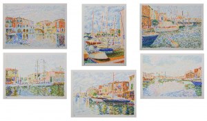 Serge MENDJISKY (ur. 1929), Zestaw 6 litografii z teki „Port Grimaud”