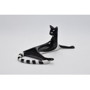 ĆMIELÓW, Mieczysław NARUSZEWICZ (1923-2006) - project, Figurine of a lying cat