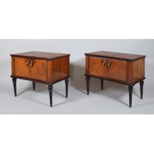 A pair of cabinets