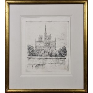 Umělec neuveden, katedrála Notre Dame, Paříž