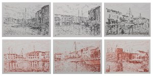 Serge MENDJISKY (ur. 1929), Zestaw 6 litografii z teki „Port Grimaud”
