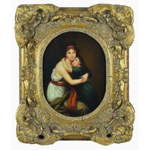 Elisabeth VIGEE-LEBRUN (1755-1842) - według, Autoportret z córką