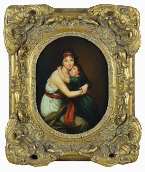 Elisabeth VIGEE-LEBRUN (1755-1842) - według, Autoportret z córką