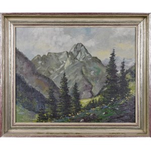 Artist unspecified, 20th century, Mountain landscape