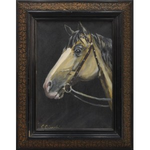 G. GÓRECKI, 20th century, Head of a horse