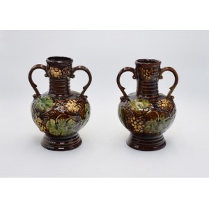 Pair of jugs decorated with vine motifs