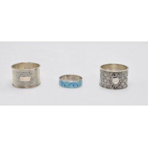 Set of 3 matching napkin rings