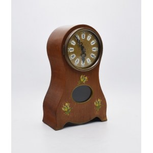 Clock in wooden case