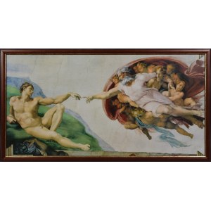 Michelangelo BUONARROTI (1475-1564) - nach, Die Erschaffung Adams