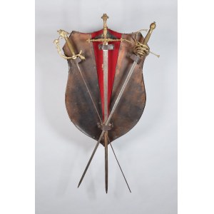 Shield with swords