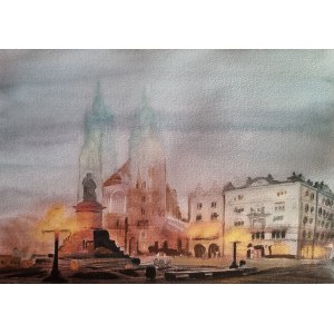 Czeslaw Nawrat, Krakow in the Fog, 2023