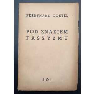 Ferdinand Goetel im Zeichen des Faschismus
