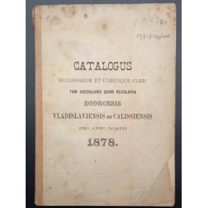 Katalog der Diözese von Włocławek und Kalisz 1878