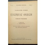 Alexander Puschkin Eugen Onegin Romanze in Versen