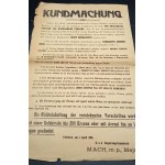 Oznámení o hygienických záležitostech z roku 1916. Piotrków