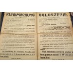 Oznámení o hygienických záležitostech z roku 1916. Piotrków