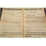 Oznámenie o hygienických záležitostiach z roku 1916. Piotrków