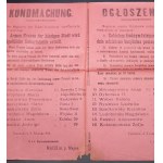 Oznámenie o bezplatnej pomoci sestrám v roku 1916 Piotrków