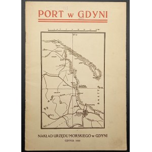 Informationsbroschüre über den Hafen von Gdynia 1933 mit Karte