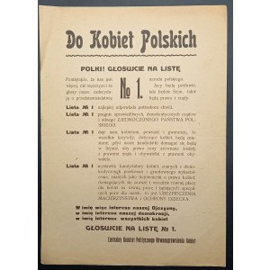 Election leaflet aimed at Polish women