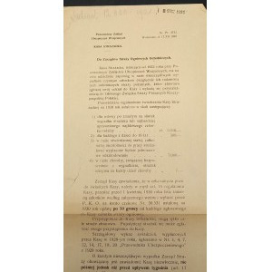 Pismo do Zarządów Straży Ogniowych Ochotniczych 1929r.