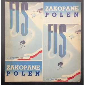 Lyžiarsky informačný katalóg v nemčine Zakopane Polen 1939