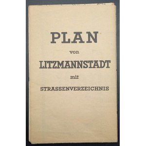Plan von Litzmannstadt Łódź 1942
