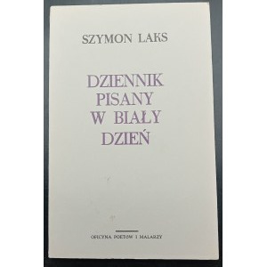 Szymon Laks Tagebuch geschrieben an einem Tag London OPiM