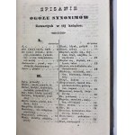 Brodziński Kazimierz, Synonimy polskie [Wilno 1844]