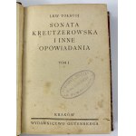 Tolstoj Lev, Kreutzerova sonáta a jiné povídky I.-II. díl (1 svazek) [1930].