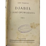 Tołstoj Lew, Diabeł i inne opowiadania t. I-II (1 wol.) [1930]