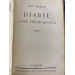Tolstoj Lev, Ďábel a jiné povídky I.-II. díl (1 svazek) [1930].