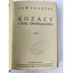 Tołstoj Lew, Kozacy i inne opowiadania t. I-II (1 wol.) [1928]