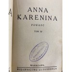 Tolstoi Leo, Anna Karenina Bd. I - IV [2 Bde.][1929].