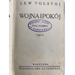 Tolstoj Lev, Vojna a mier, zväzky I-XII [6 zväzkov][1930].