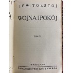 Tolstoj Lev, Vojna a mier, zväzky I-XII [6 zväzkov][1930].