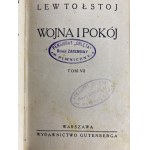 Tolstoj Lev, Vojna a mier, zväzky I-XII [6 zväzkov][1930].