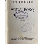 Tołstoj Lew, Wojna i Pokój t. I-XII [6 wol.][1930]