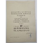 [Autograph von Jerzy Ziętek] Schlesische Aufstände 1919 - 1920 - 1921 / zusammengestellt von. Wilhelm Szewczyk