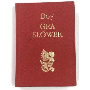 Chlapec - Żeleński Tadeusz, Hra slov [séria Osobliwości č. 8].