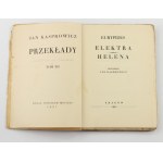 [series Translations - Jan Kasprowicz] Euripides