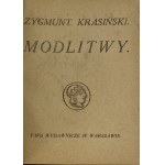 Krasinski Zygmunt, Prayers [Mortkowicz][1920].
