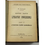 [Klocek] Lange Antoni, Krótki zarys literatury powszechnej cz. IV, I, III/Dobek Władysław, Historja literatury słoweńskiej