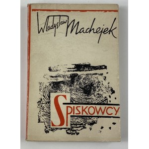[věnování autora] Majcherek Władysław, Spiskowcy [návrh obálky Wieslaw Dymny].