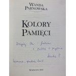 Woźniak-Parnowska Wanda, Farby pamäti [venovanie autorky].