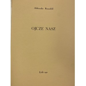 Rozenfeld Aleksander, Ojcze nasz [nakład 100 egz.]