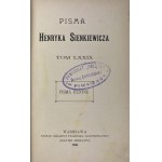 Sienkiewicz Henryk, Pisma ulotne t. 1-4