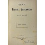 Sienkiewicz Henryk, Pisma ulotne vol. 1-4